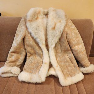 Beige Woman Shearling - Size L